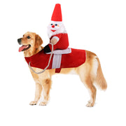 Pet Supplies Horseback Riding Costumes Santa Claus Funny Costumes