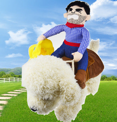 Pet Supplies Horseback Riding Costumes Santa Claus Funny Costumes