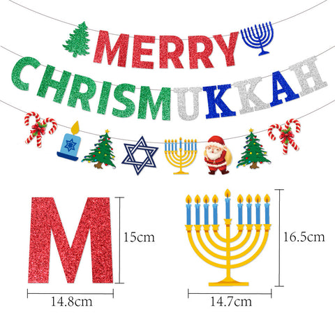 Christmas Party Decoration Hanging Flag New Year Decoration Banner