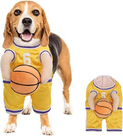Pet Costumes Dog Basketball Player Costume Halloween Costumes For Dogs Funny Dress Up Sports Outfit Cosplay Clothes For Small Dog Costume