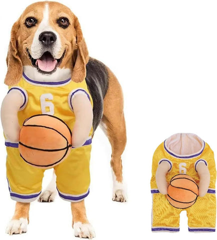Pet Costumes Dog Basketball Player Costume Halloween Costumes For Dogs Funny Dress Up Sports Outfit Cosplay Clothes For Small Dog Costume