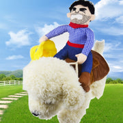 Pet Supplies Horseback Riding Costumes Santa Claus Funny Costumes
